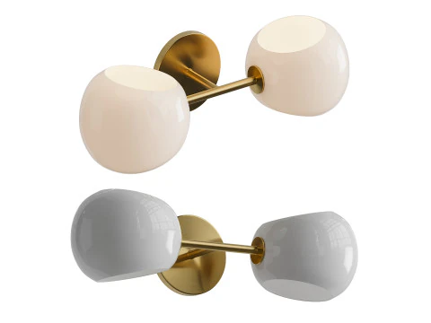 Lampada da toeletta in vetro Xaviero Modello 3D