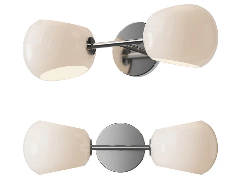 Lampada da toeletta in vetro Xaviero Modello 3D