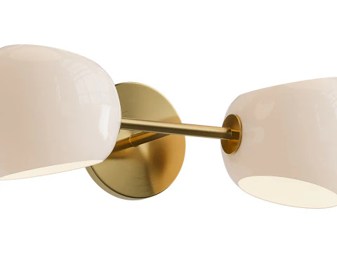 Lampada da toeletta in vetro Xaviero Modello 3D