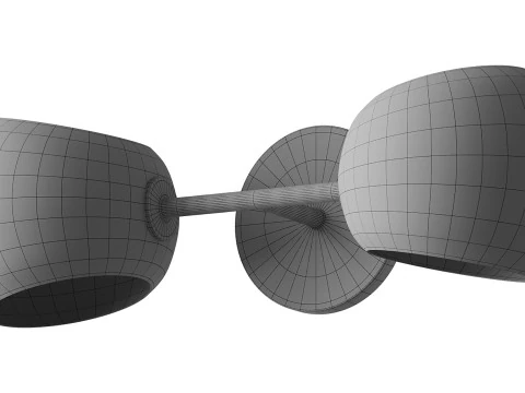 Lampada da toeletta in vetro Xaviero Modello 3D