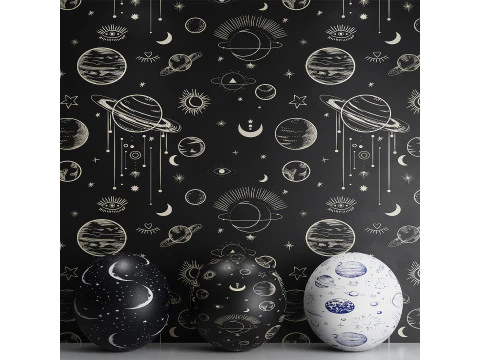 kertas dinding 55 Model 3D