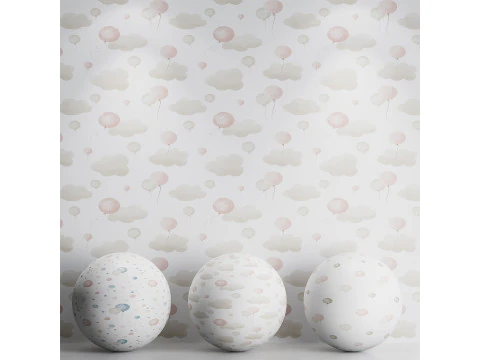 Carta da parati 60 Modello 3D