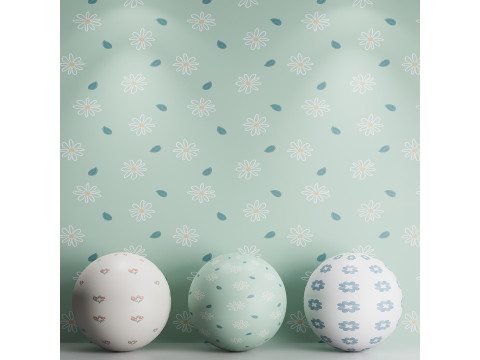 Carta da parati 70 Modello 3D