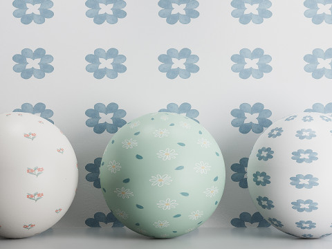 Carta da parati 70 Modello 3D