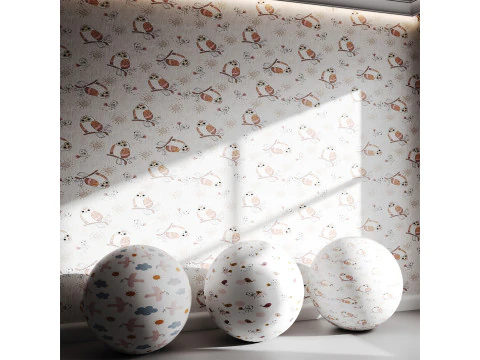 Carta da parati 75 Modello 3D