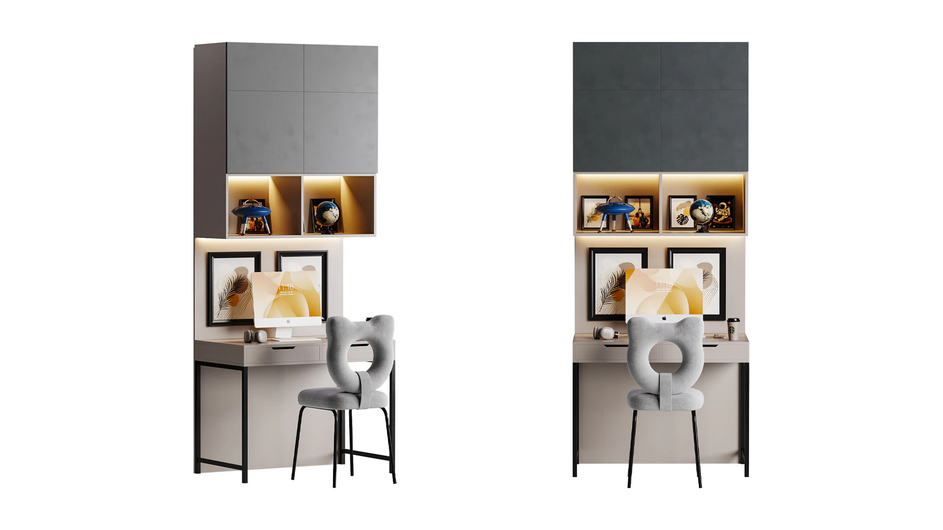 Workplace for Children 14 3D Model .c4d .max .obj .3ds .fbx .stl .blend