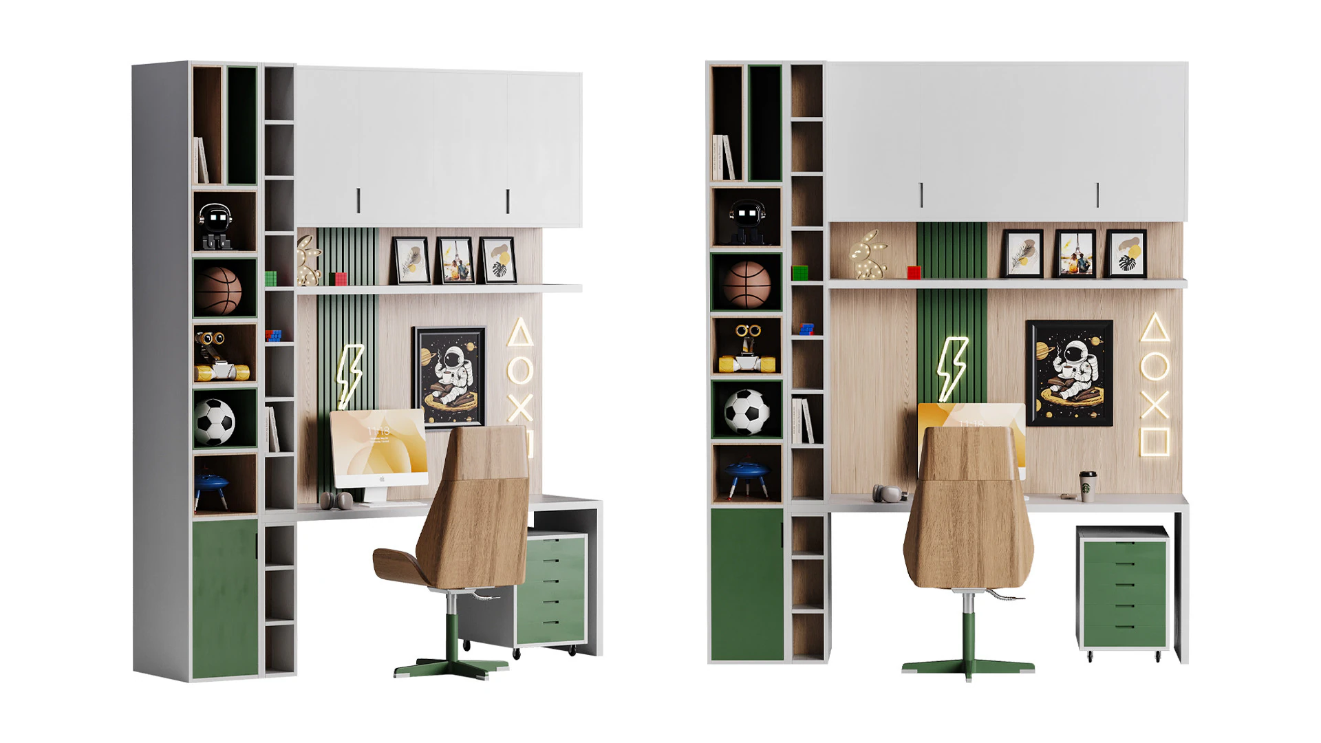 Luogo di lavoro per i bambini 21 Modello 3D .c4d .max .obj .3ds .fbx .stl .blend 