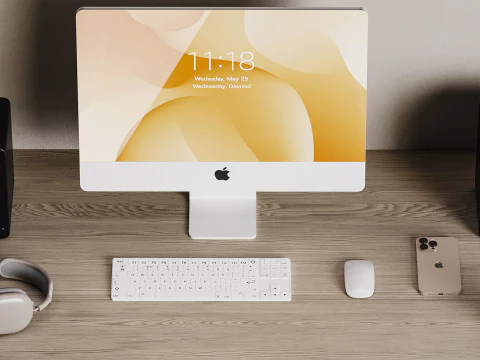 Рабочее место для детей 22 3D Модель