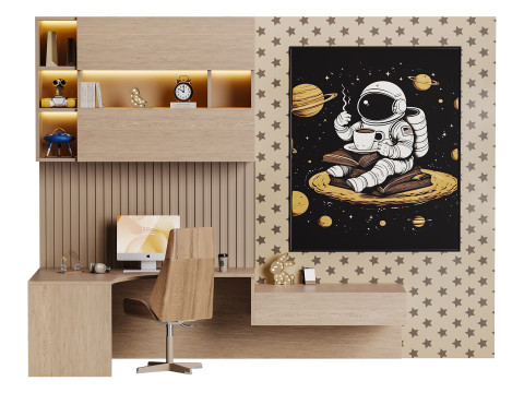 Рабочее место для детей 27 3D Модель