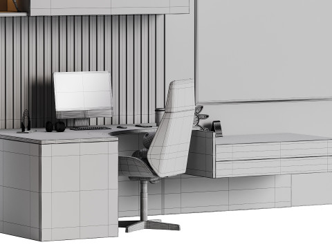 Рабочее место для детей 27 3D Модель