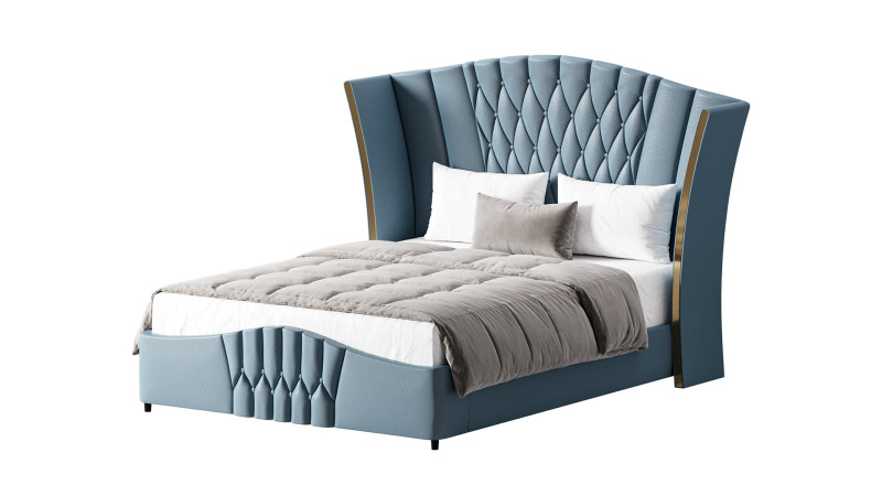 Tempat Tidur Berlapis Camerone Modern Aahed Model 3D .c4d .max .obj .3ds .fbx .stl .blend