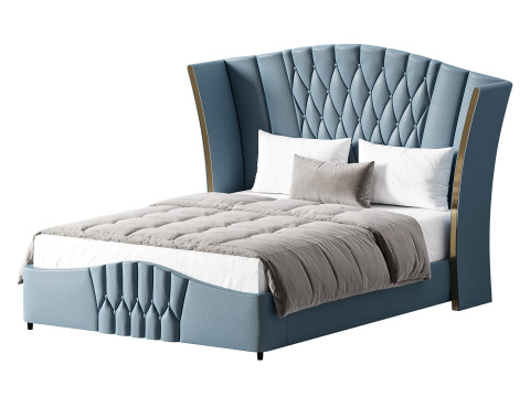 Aahed Modern Camerone D&ouml;şemeli Yatak 3D Model