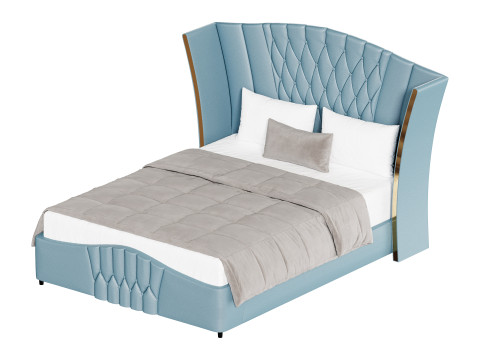 Tempat Tidur Berlapis Camerone Modern Aahed Model 3D