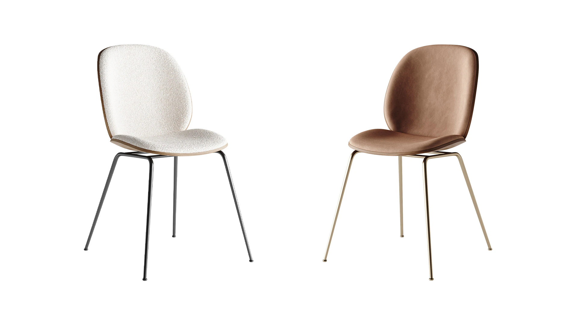 Beetle Dining Chair 3D Model .c4d .max .obj .3ds .fbx .stl .blend 