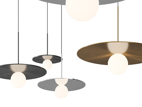 Lampada a sospensione Bola Disc Modello 3D