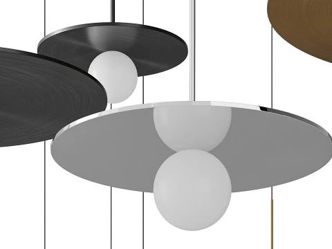 Lampada a sospensione Bola Disc Modello 3D