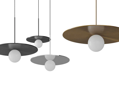 Lampada a sospensione Bola Disc Modello 3D