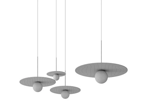 Lampada a sospensione Bola Disc Modello 3D