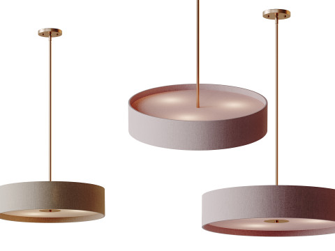Convertible Drum Pendant Light 3D Model