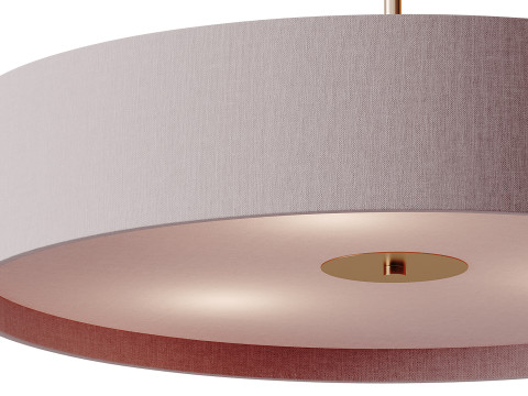 L&aacute;mpara colgante de tambor convertible Modelo 3D