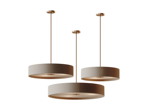 L&aacute;mpara colgante de tambor convertible Modelo 3D