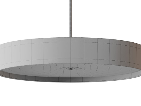 L&aacute;mpara colgante de tambor convertible Modelo 3D