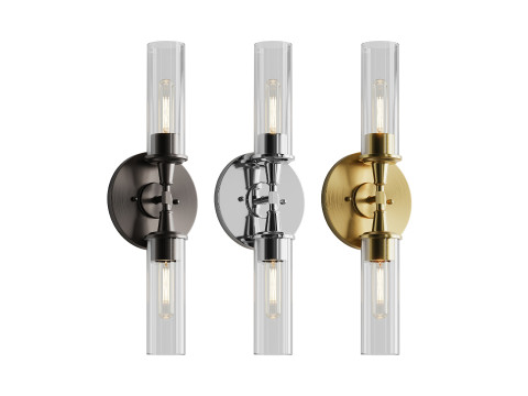 Applique in vetro a doppio proiettile Modello 3D