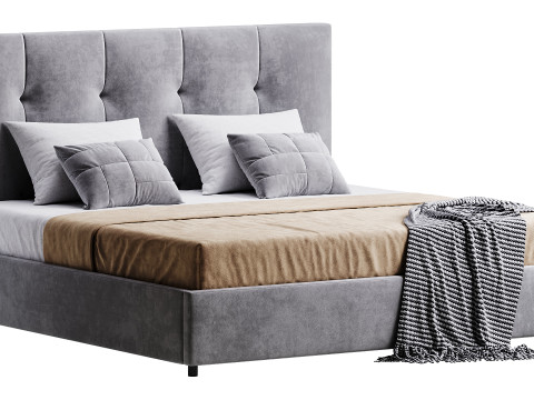 Lit d'Arganier Modèle 3D