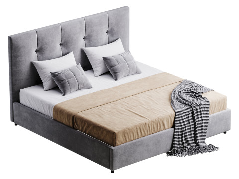 Lit d'Arganier Modèle 3D