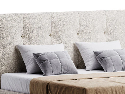 Lit d'Arganier Modèle 3D