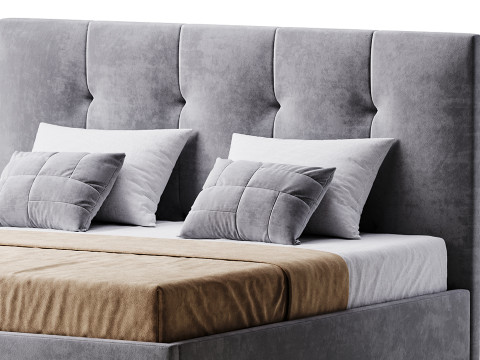 Lit d'Arganier Modèle 3D