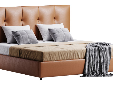 Lit d'Arganier Modèle 3D