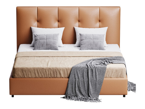 Lit d'Arganier Modèle 3D