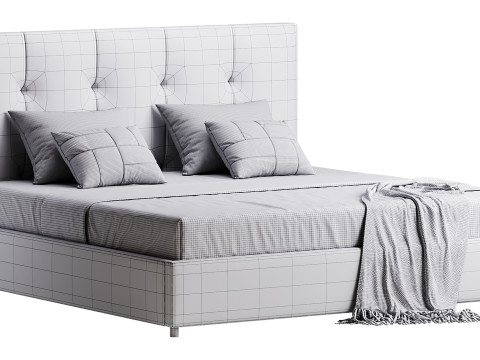 Lit d'Arganier Modèle 3D