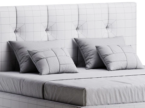 Lit d'Arganier Modèle 3D