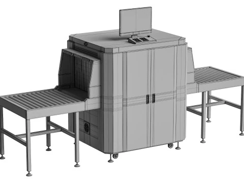 Rilevatore a 7 colori per scanner per bagagli a raggi X 3D HP-SE5335S Modello 3D