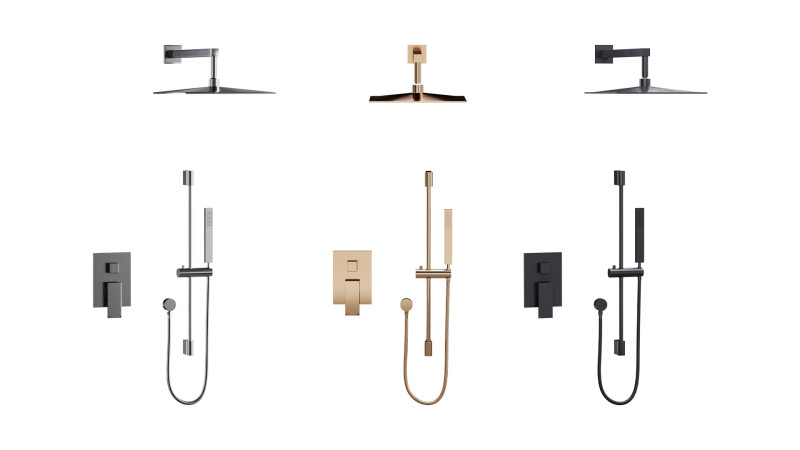 バスルームミキサー 01 3Dモデル .c4d .max .obj .3ds .fbx .stl .blend