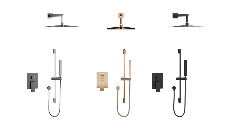 Смеситель для ванной 01 3D Модель .c4d .max .obj .3ds .fbx .stl .blend