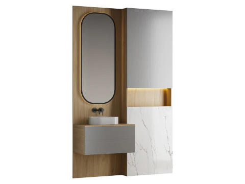 Perlengkapan kamar mandi 01 Model 3D