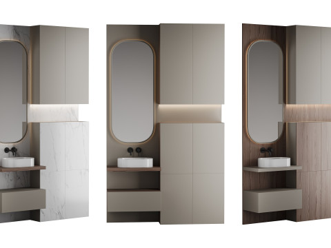 バスルームセット02 3Dモデル