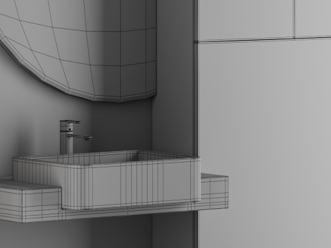 Bathroom set 03 3D Model