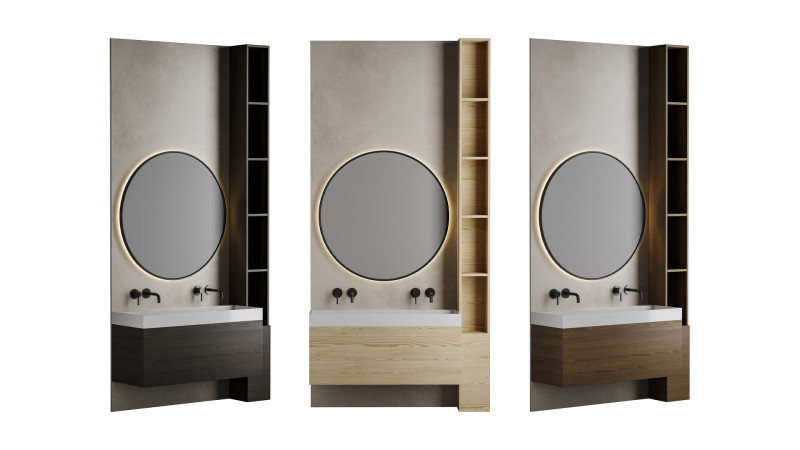 Bathroom set 04 3D Model .c4d .max .obj .3ds .fbx .stl .blend 