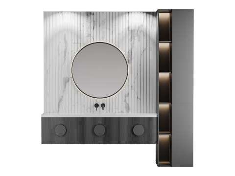 Badezimmer-Set 07 3D Modell