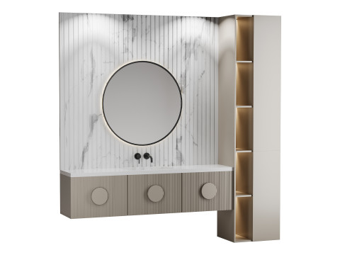 Badezimmer-Set 07 3D Modell