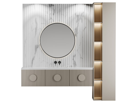 Badezimmer-Set 07 3D Modell