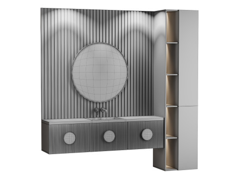 Badezimmer-Set 07 3D Modell