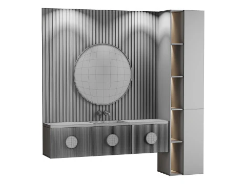 浴室套装07 3D 模型