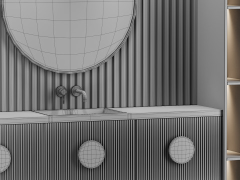 Badezimmer-Set 07 3D Modell