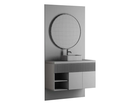 Conjunto de banheiro 08 Modelo 3D