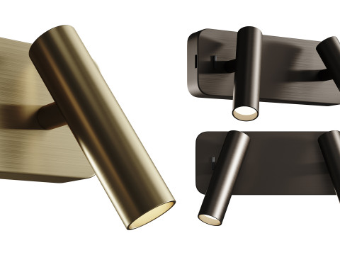 Lampada da parete a LED Enna Twin Modello 3D